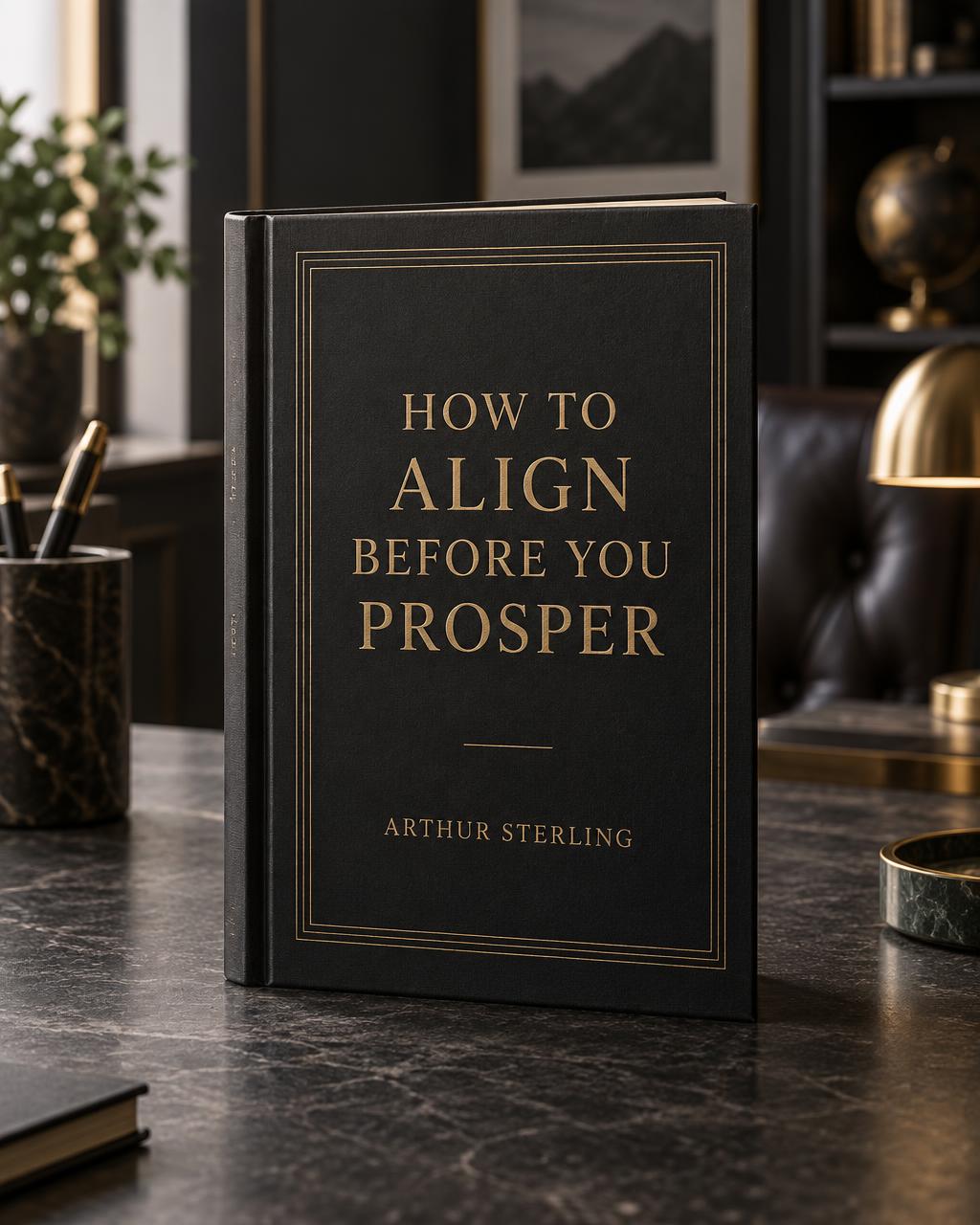 How to Align Before You Prosper book cover by Arthur Sterling